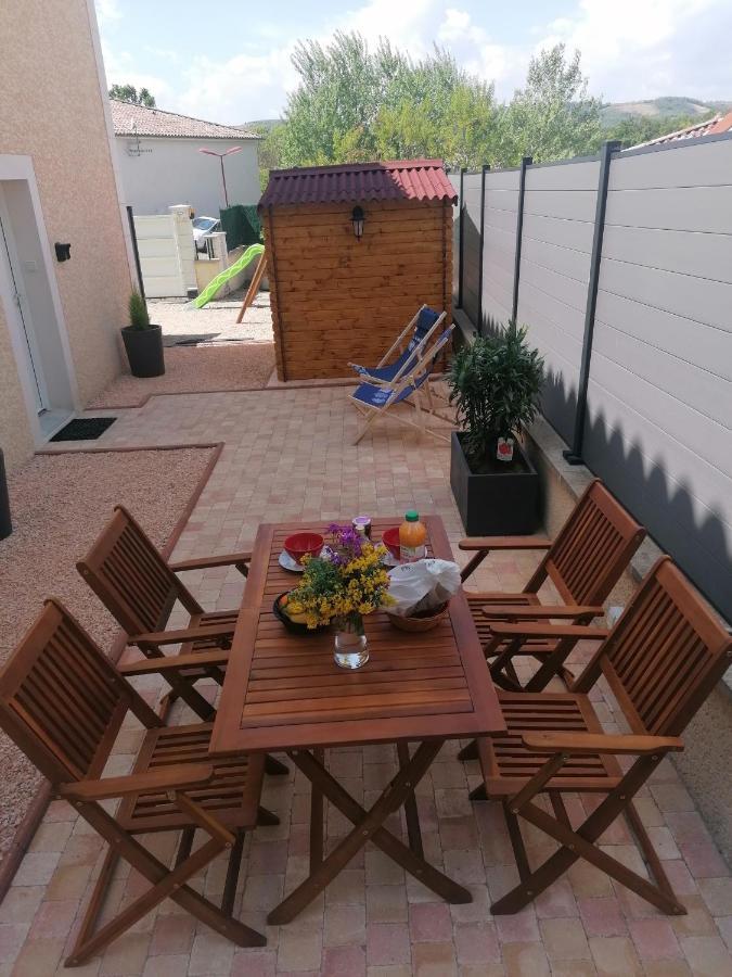 Charmant Appartement T2 Dans Villa Avec En Supplement Spa Exterieur De Mai A Septembre Laveyron Exterior foto